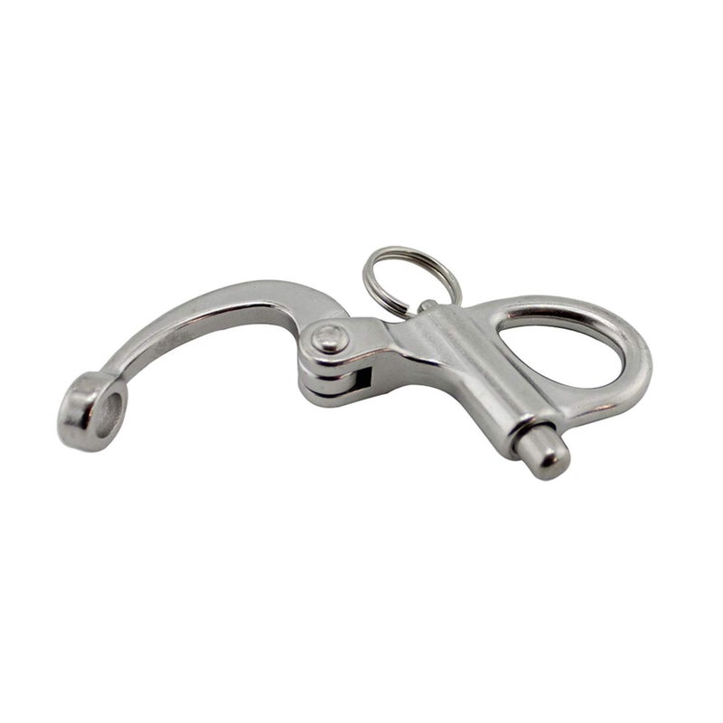 NRC&XRC Pair of 1-3/8(35MM)/2''(52MM)/2-5/8(69MM)/3-3/4"(96MM)(316 Stainless Steel Fixed Bail Snap Shackle for Bracelet, Sailboat16 Stainless Steel Fixed Bail Snap Shackle for Bracelet, Sailboat - Image 4